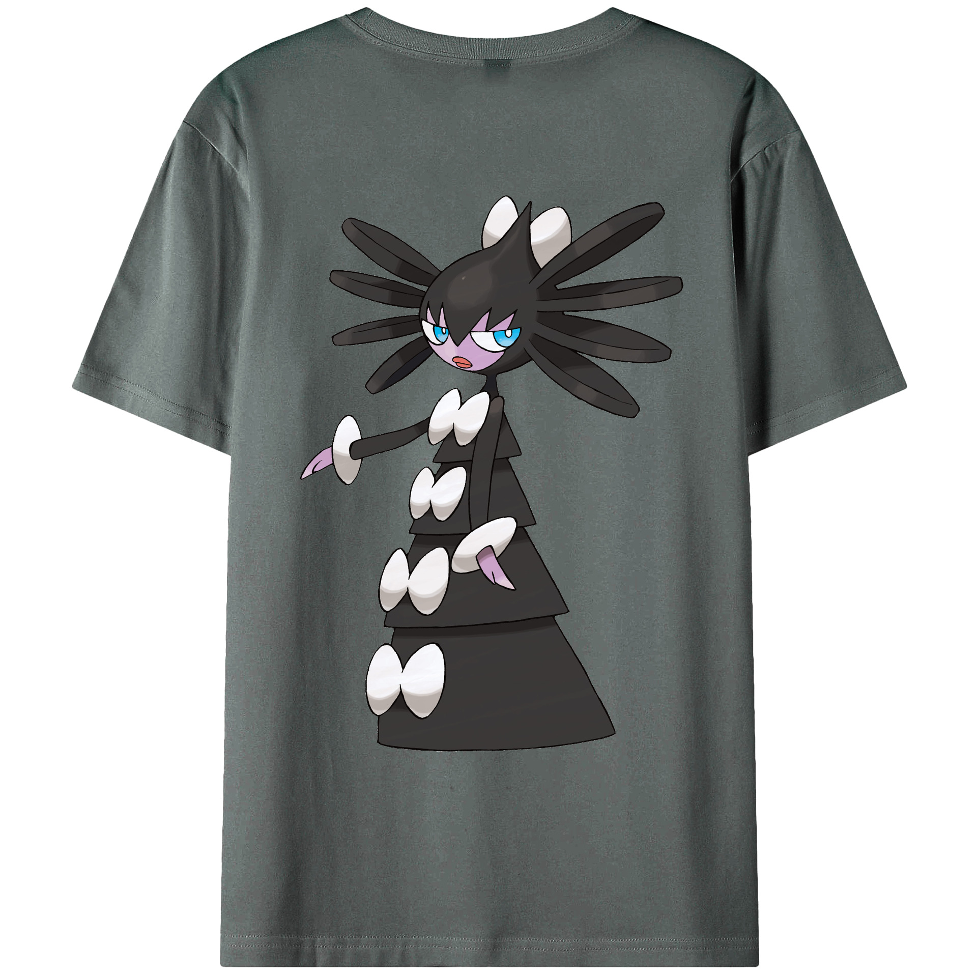 （画像用） ポケットモンスター Pokémon 綿100％ メンズ半袖Tシャツ（バックプリント） 通気性
